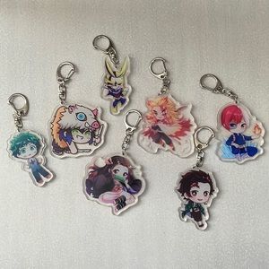 NWT pretty anime keychains 1x$10 2x$15